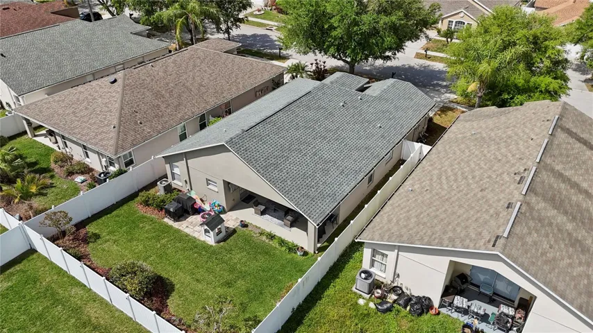 The lush back yard is a true highlight of this homes exceptional features!