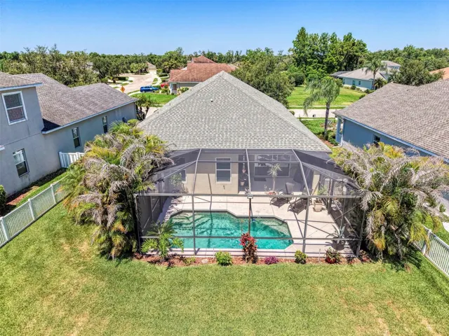 3 Bed, 2 Bath, POOL Home in River's Reach, Parrish, FL. Large, Fully fenced Backyard.