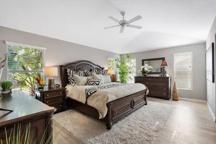 VIRTUALLY STAGED PRIMARY BEDROOM*THIS IS THE FLOORING THAT WILL BE INSTALLED