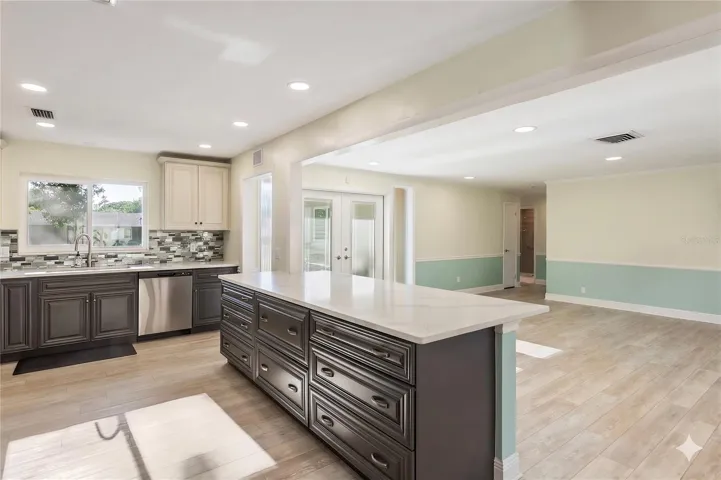 Tons of cabinets and storage