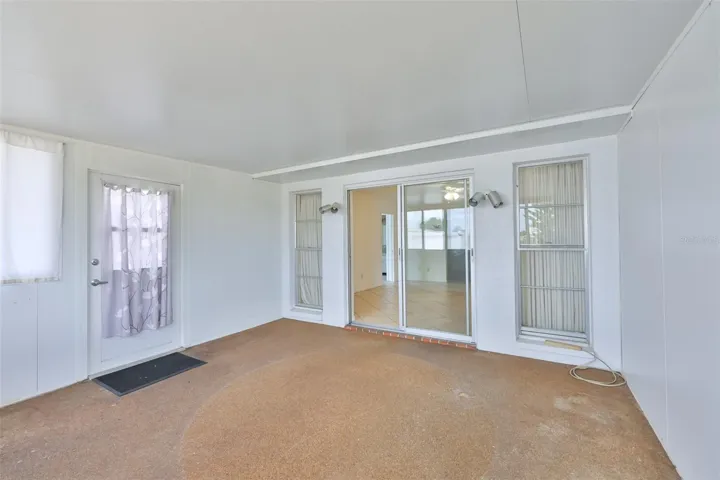 Door to the backyard from Sunroom