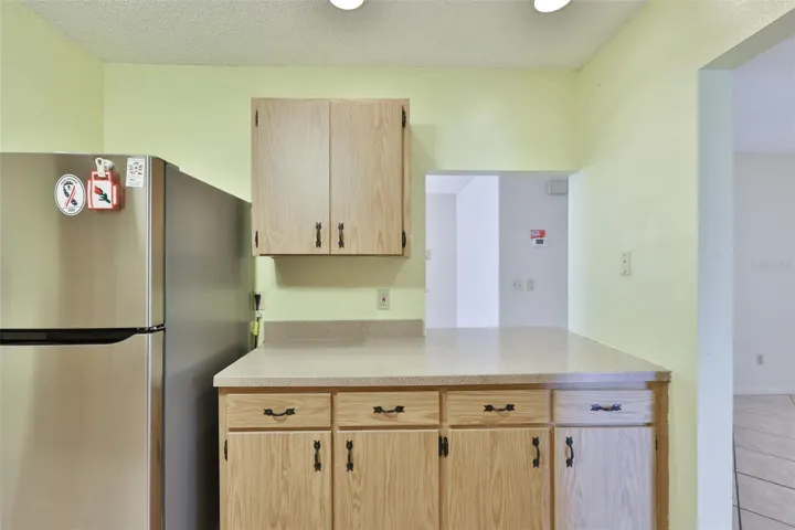 New Refrigerator and pass-through to the dining room