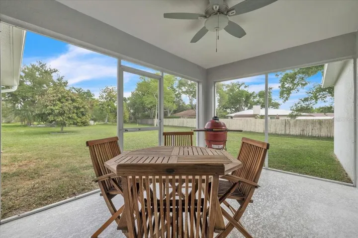 Screened Patio with room for a pool and a full yard