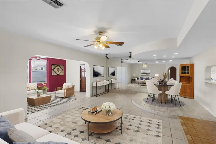 Virtually Staged - Living Room/Dining Room