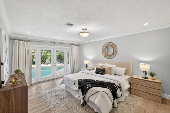 Primary suite with pool access