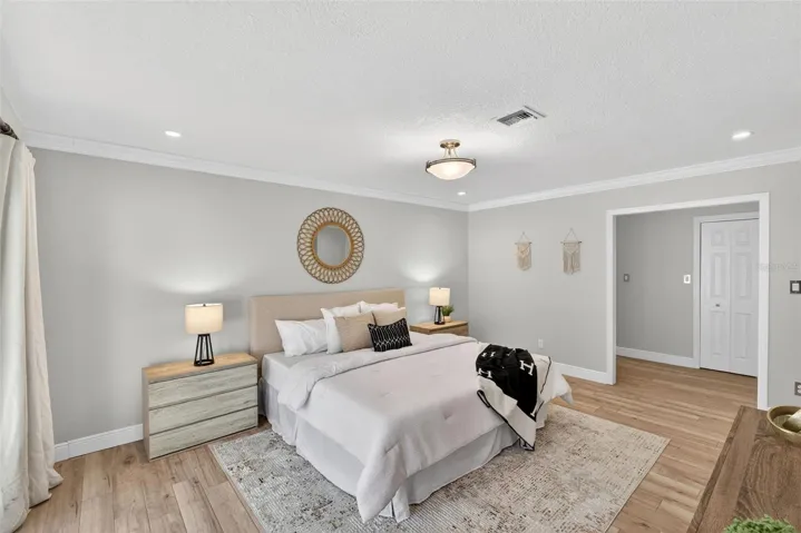 Primary suite with dressing area