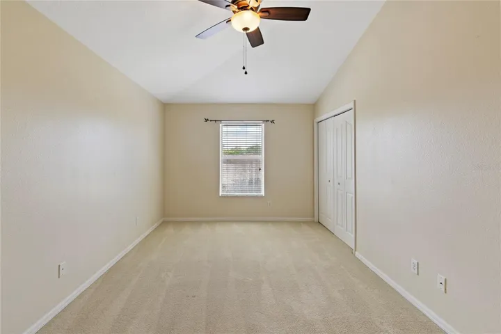 Huge third bedroom with high ceilings