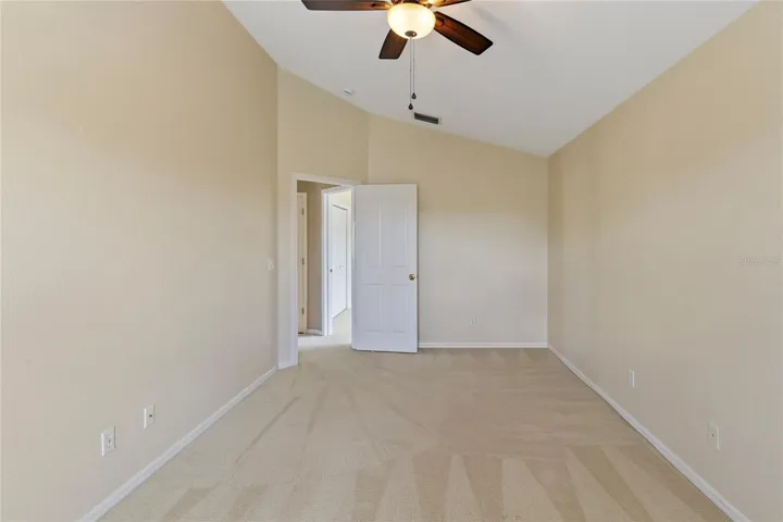 Very large fourth bedroom with high ceilings