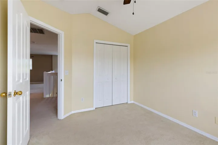Plenty of closet space and high ceilings