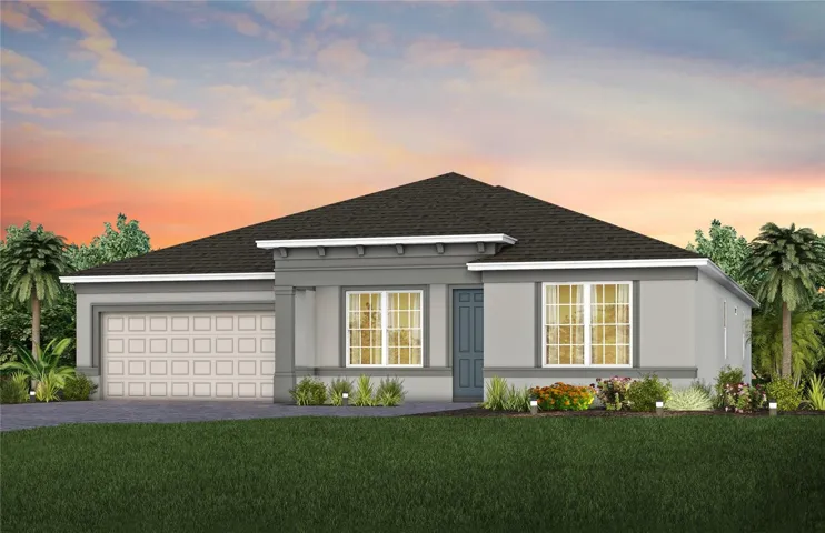 Exterior Design. Artistic rendering for this new construction home. Pictures are for illustrative purposes only. Elevations, colors and options may vary.