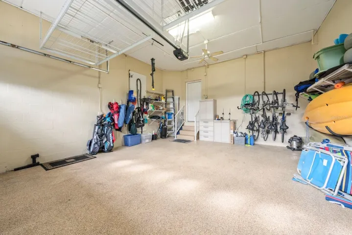 Attached 2 car garage