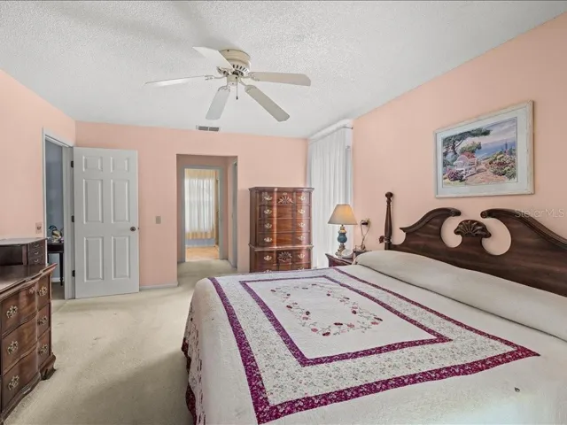 PRIMARY BEDROOM HAS A PRIVATE BATHROOM AND 2 WALK-IN CLOSESTS.