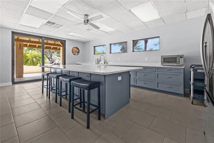 KITCHEN HAS ALSO BEEN UPDATED IN THE CLUBHOUSE.