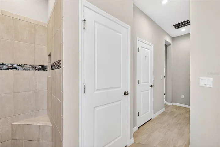 View of the DUAL walk in closets in the primary.