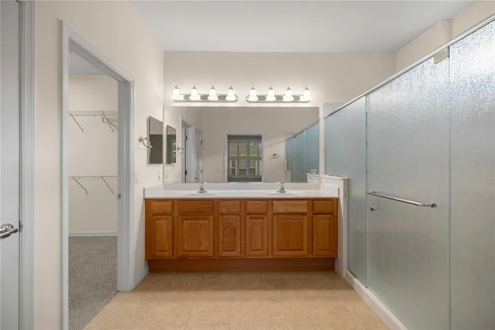 Large Primary Bathroom with Dual Sinks