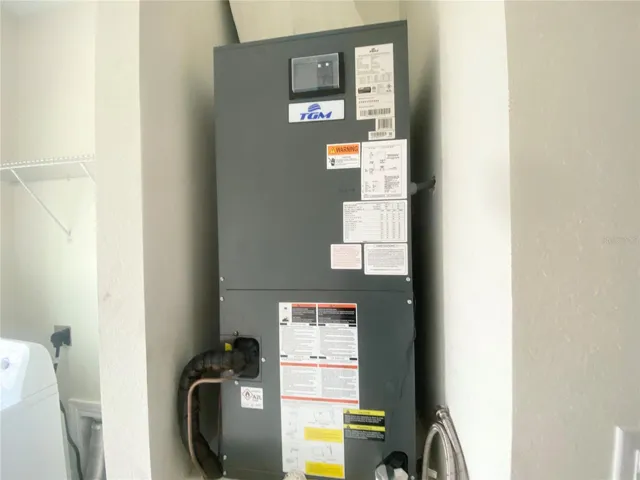 inside laundry roomair handler