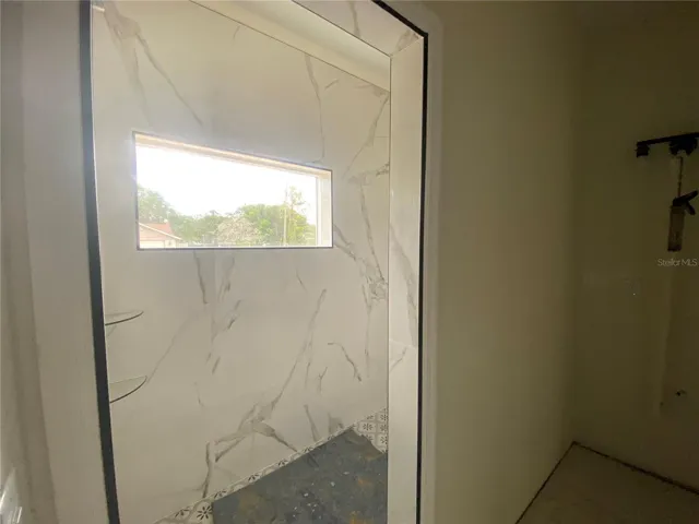 tled walk in shower master bath