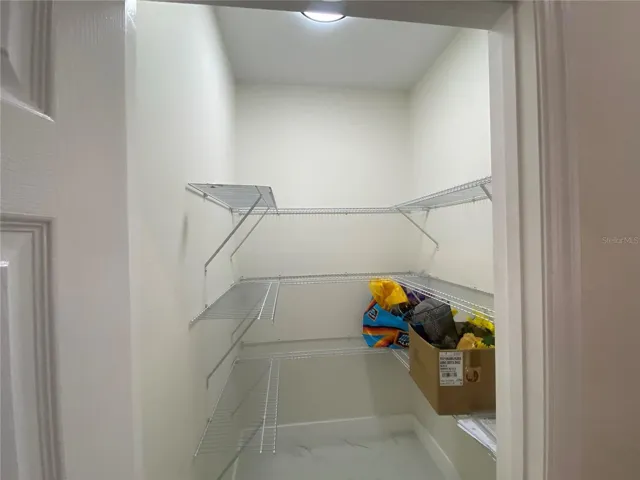 kithen walk in lighted pantry