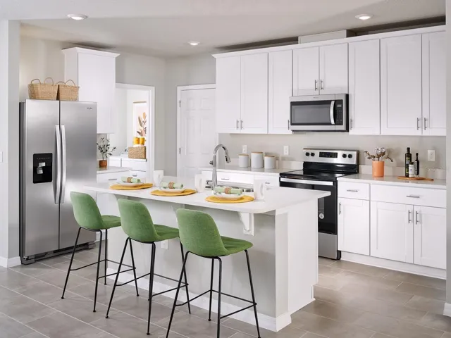 The Yellowstone floorplan features a spacious open-concept design with 4 bedrooms, 2.5 bathrooms, and a 2-car garage. Enjoy the convenience of a first-floor primary suite, while the upstairs loft offers the perfect space to unwind or entertain.