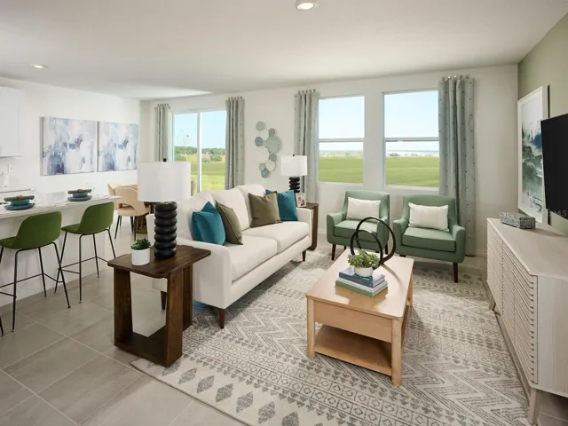 Photo is a virtual rendering representative of the home’s floorplan.