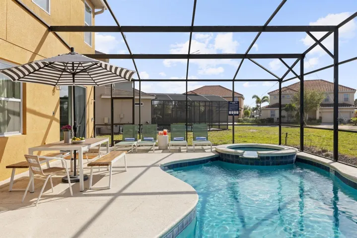 Screened in pool