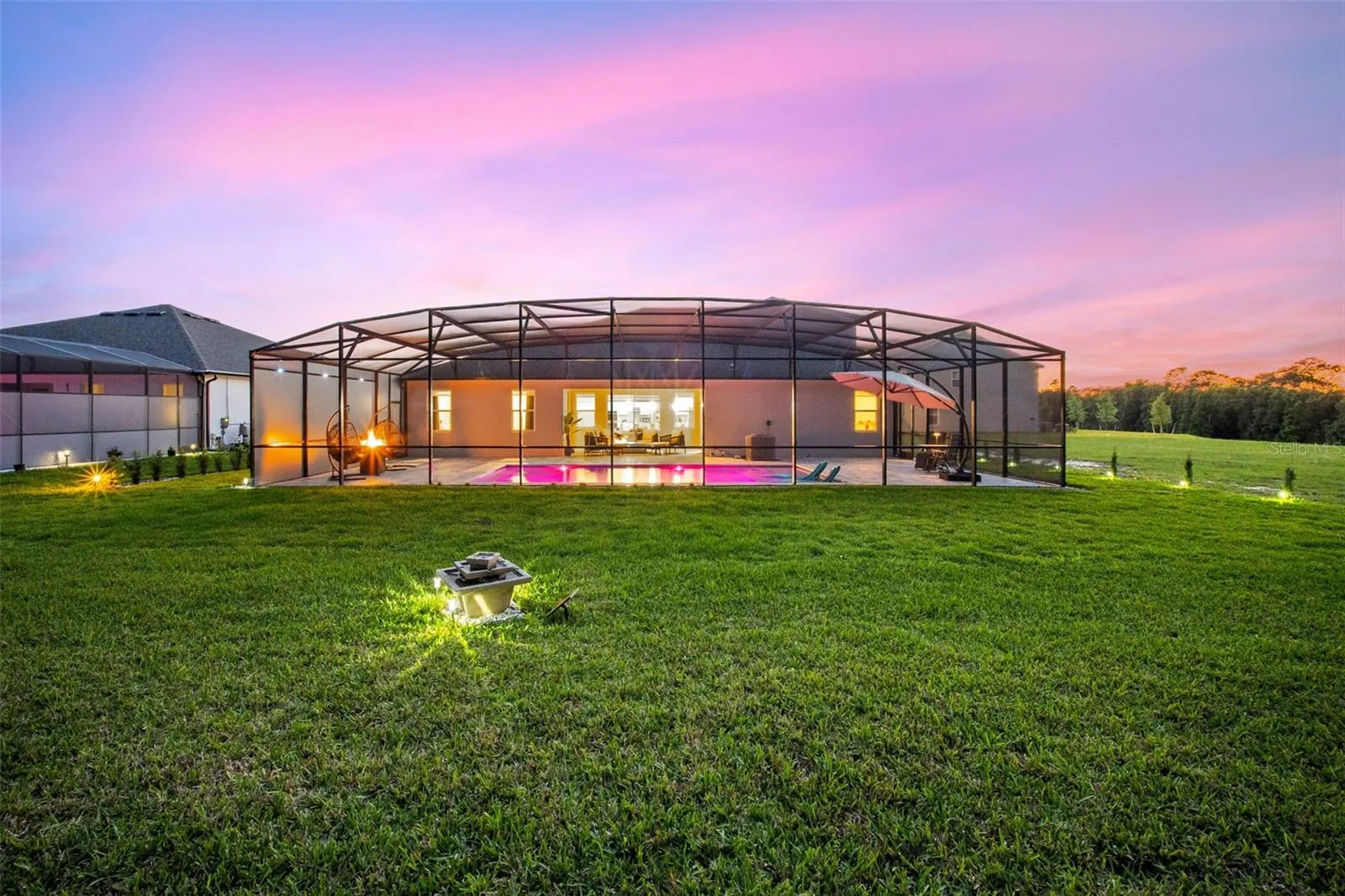Large backyard