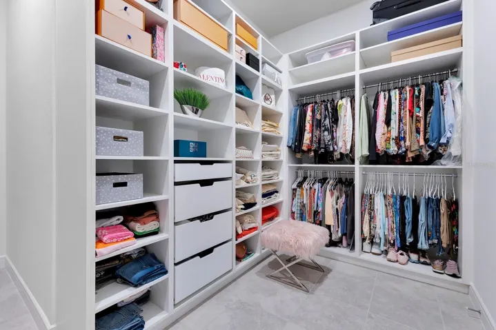 Spacious Walk-in Primary Closet