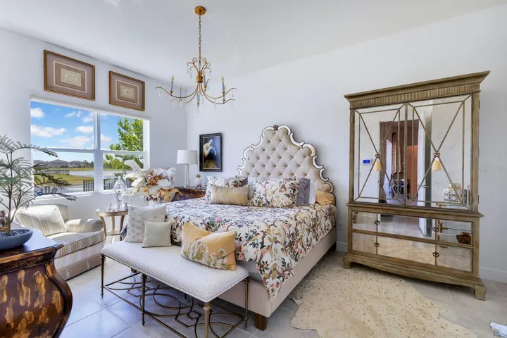 Primary Bedroom with stunning water views!