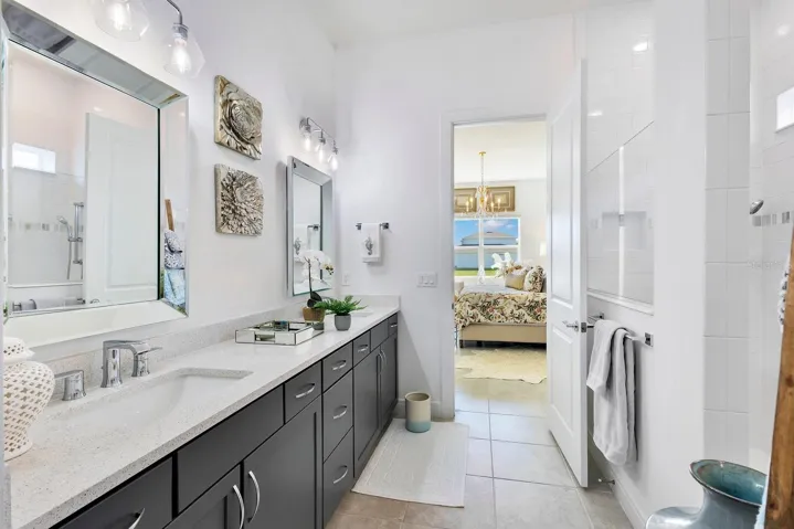 Primary Ensuite with dual vanities