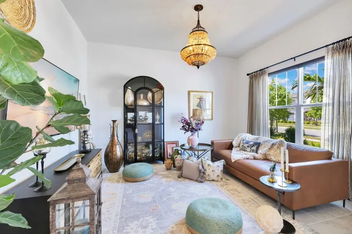 Front Living Room/ Flex Space! So much natural light!