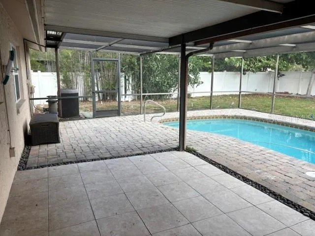 Covered Porch Pool Area