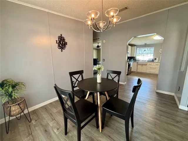 Spacious dining room