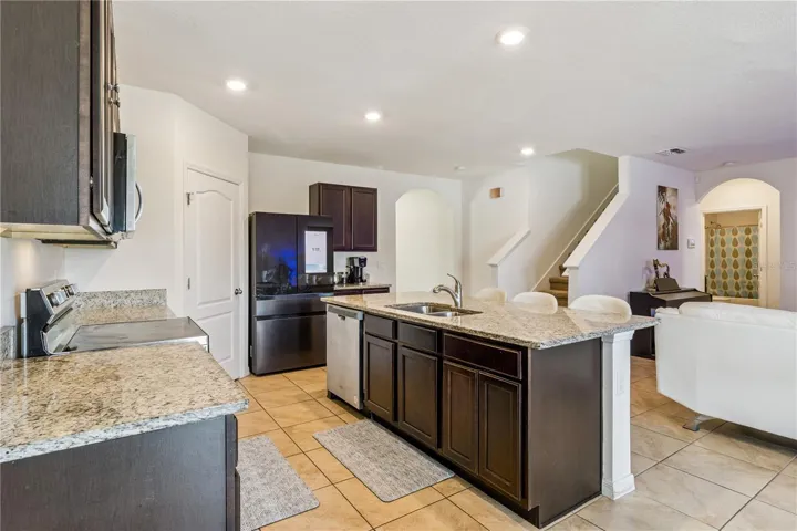 Open Floor plan Kitchen to Family Room