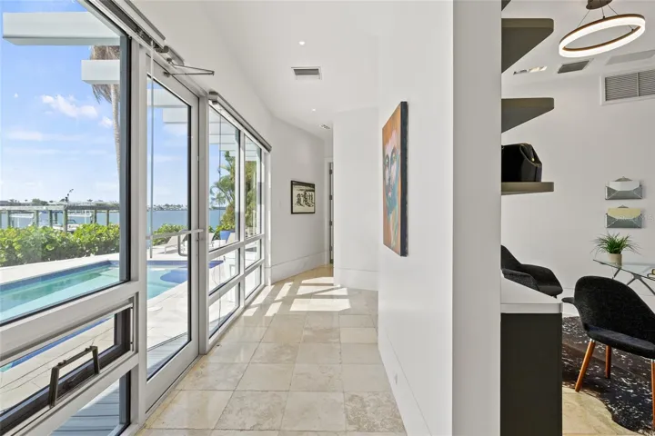 Open Office. Hallway to Bonus Room