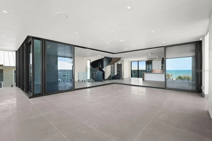 Looking Back into Home from Covered Balcony