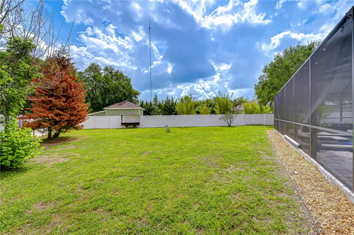 Private outdoor space for entertaining and play.