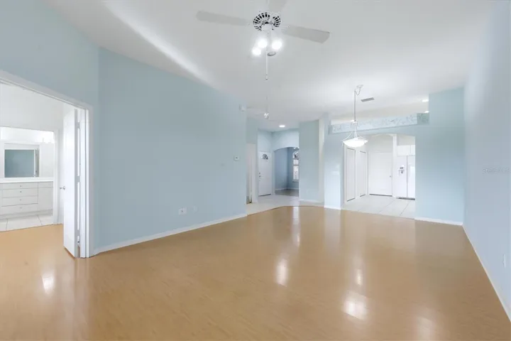 living  room with dining area