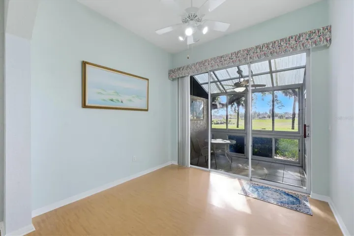 Flex  room in rear