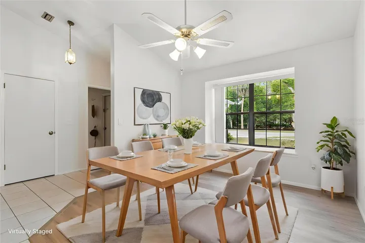 Virtually Staged Dining Room