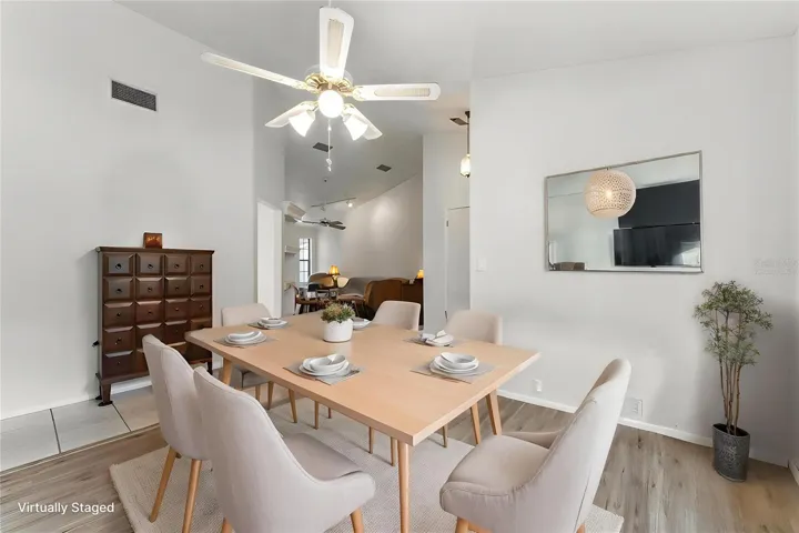 Virtually Staged Dining Room