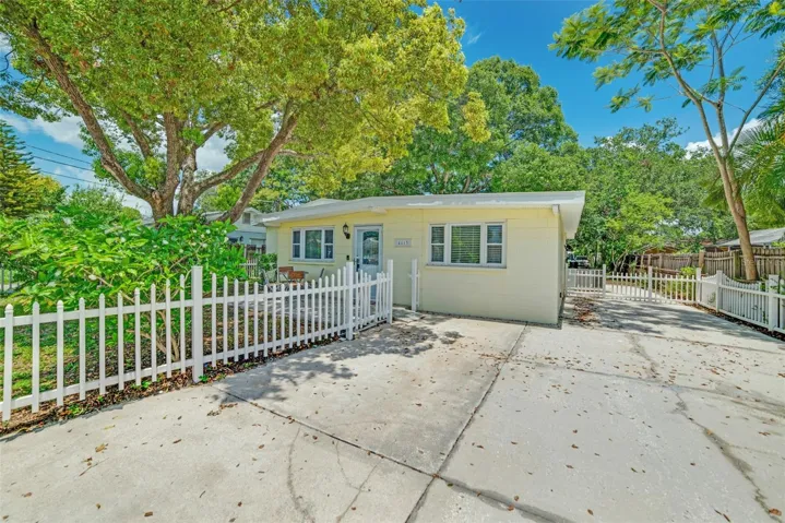 Large driveway