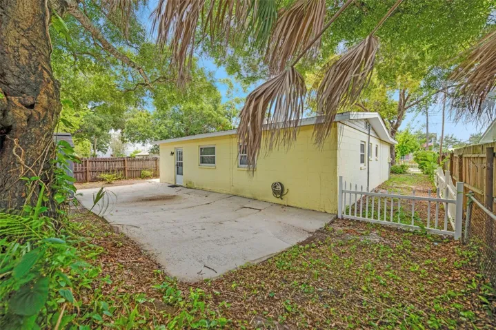 Private back yard