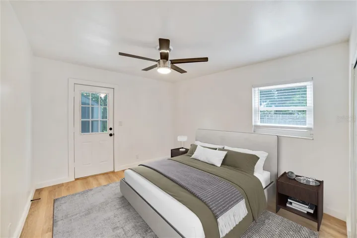 Virtually staged third bedroom