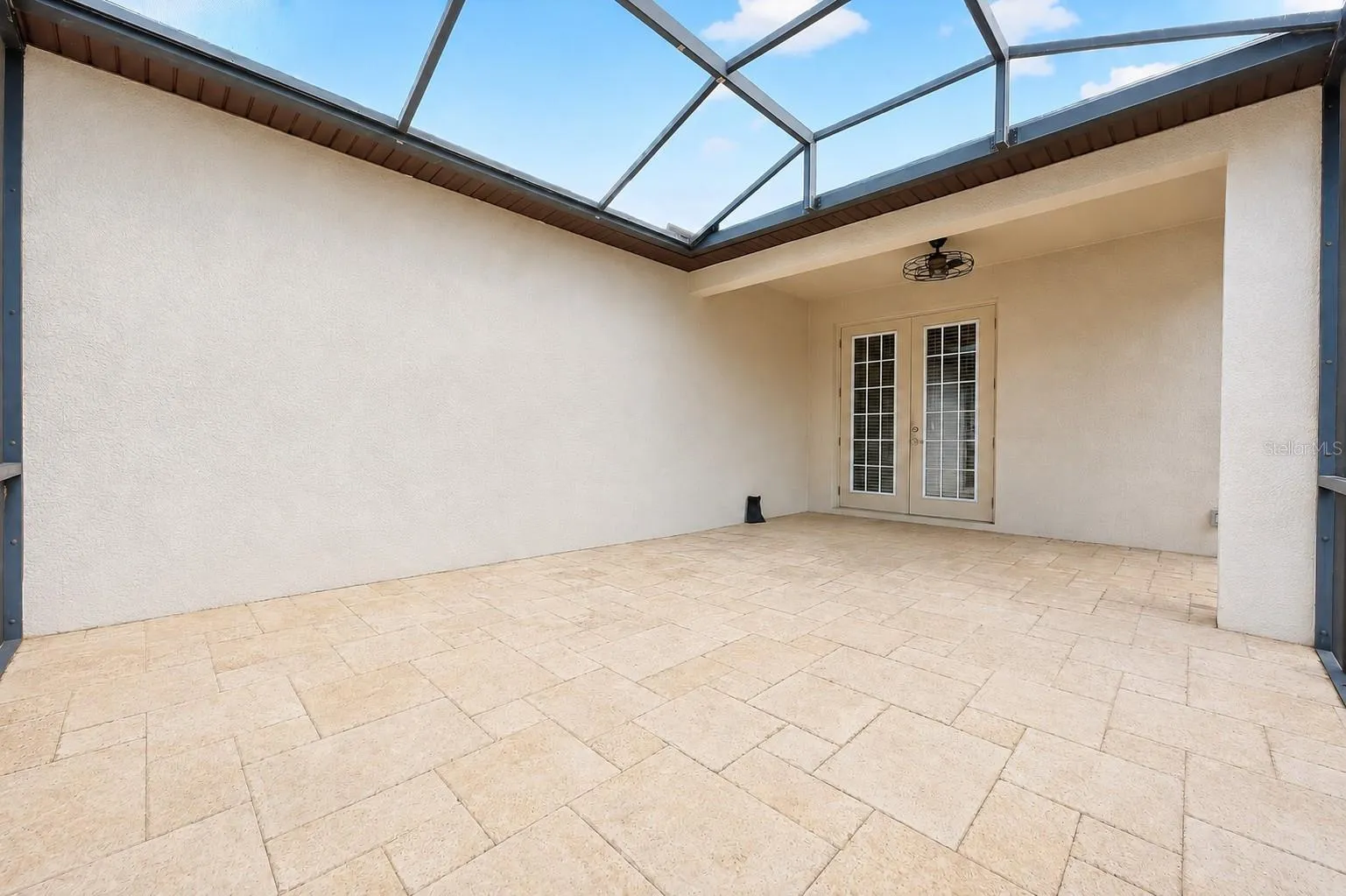 Extended screened lanai.