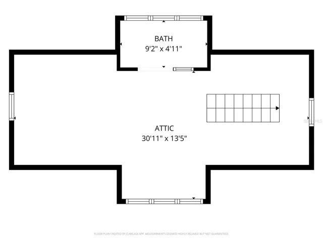 3RD FLOOR LAYOUT W/ APPROX MEASUREMENTS