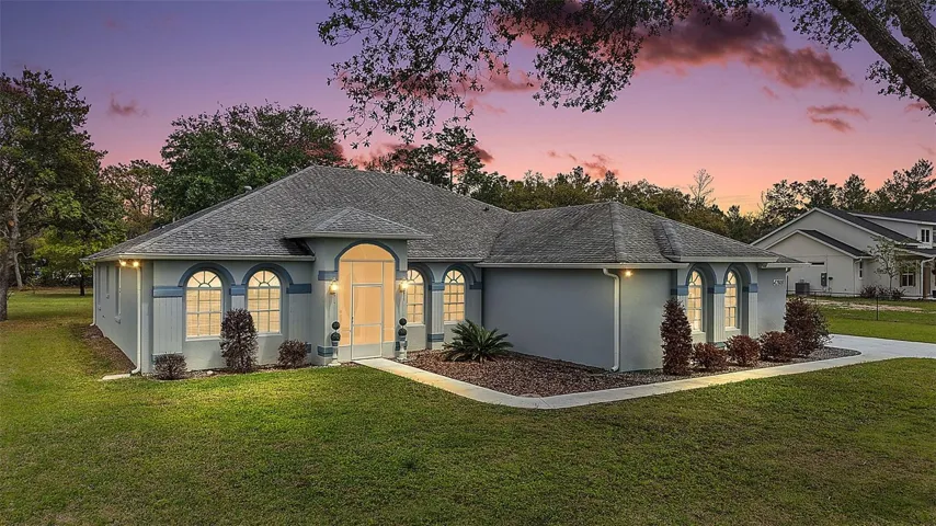 Twilight Front Elevation