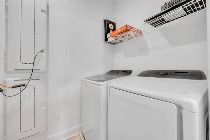 Laundry room with plenty of space for storage