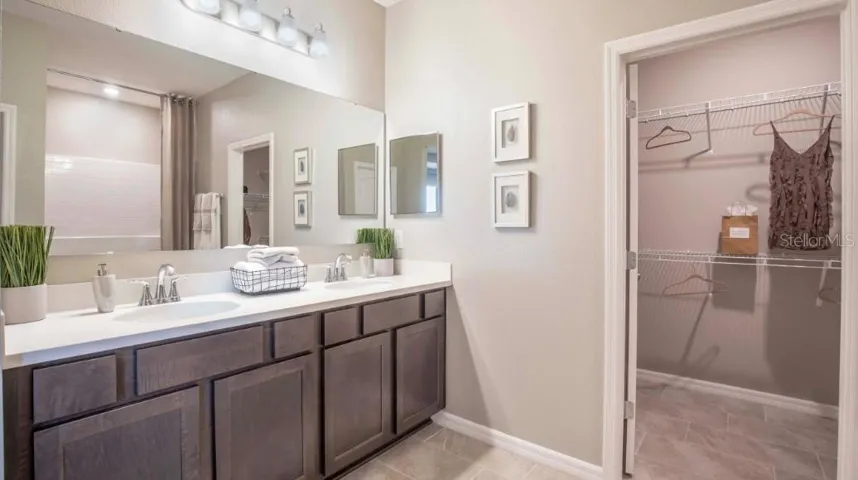 Model home - actual features may vary.