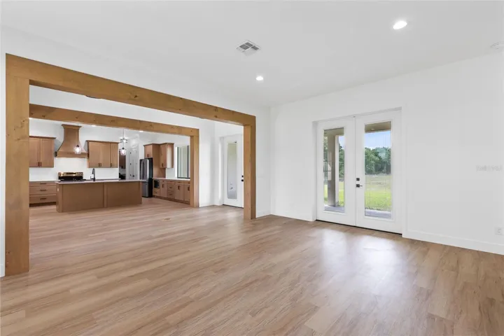 Living room to dining/kitchen