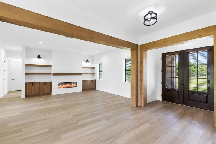 Living room and front doors